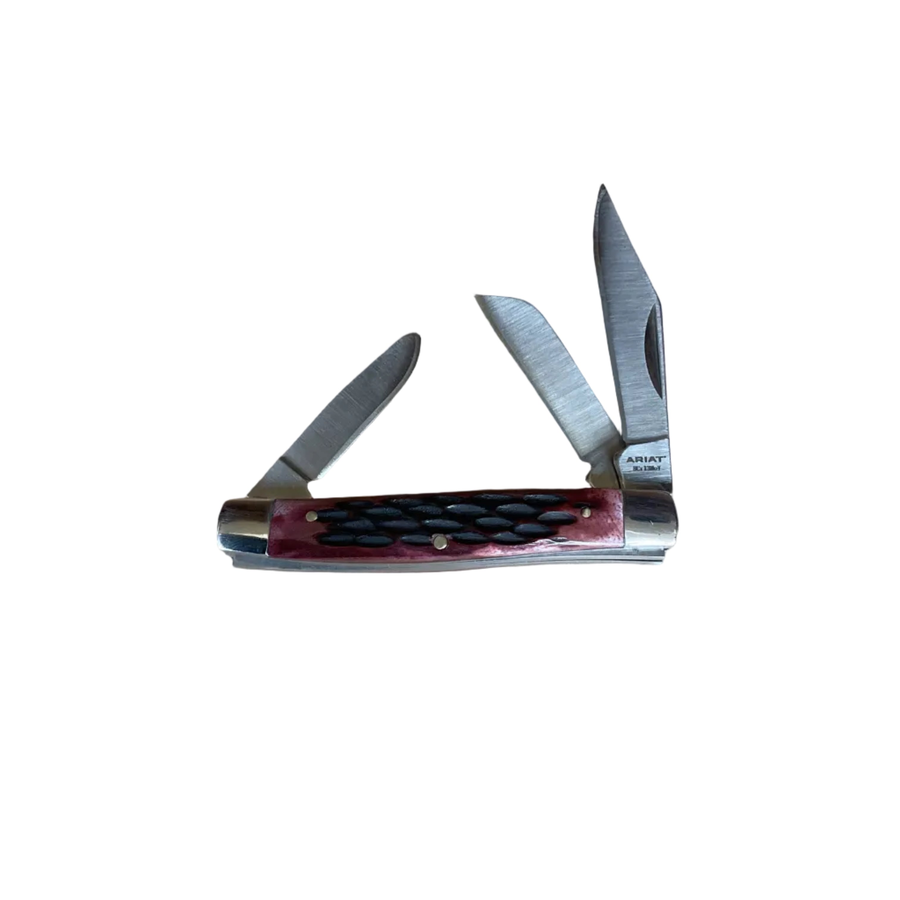ARIAT STOCKMAN FOLDING KNIFE BROWN