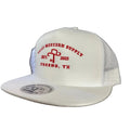 The Classic “Tejas Western Supply” White Cap