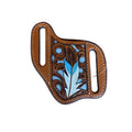 NOCONA KNIFE SHEATH FLORAL FILIGREE BROWN