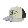 The Classic “Tejas Western Supply” Silver/Black Cap